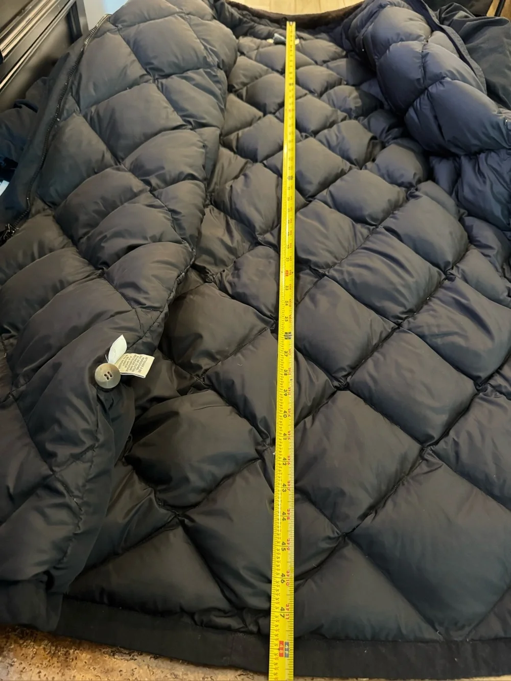 Eddie Bauer Women’s Black Goose Down Full Length Winter Parka, Long Coat- size L - Picture 14 of 14
